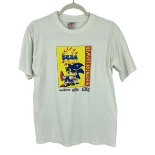 Vtg 1992 Sega Genesis Sonic The Hedgehog Promo Shirt Mens L 42 - 44 Oneita Power T