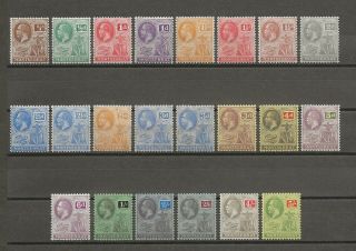 Montserrat 1922 - 9 Sg 63/83 Cat £95