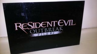 Resident Evil Outbreak File 2.  Ultra Scarce Promo Lucite/ Hardplastic Sign.