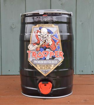Iron Maiden Trooper Beer Keg Empty 2nd Edition Bar Pub Man Cave