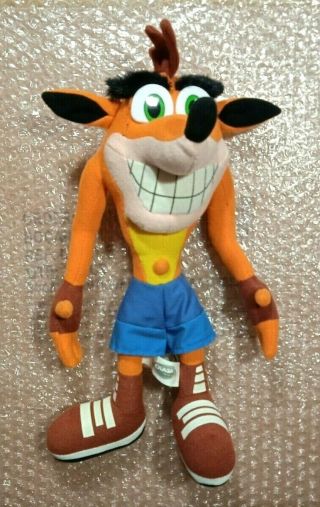 Vintage Crash Bandicoot 12 " Plush Doll Play By Play 2000 Universal Studios