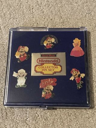 Vintage 1989 Mario Bros 2 Nintendo Collector Pin Set 6 Pins 2