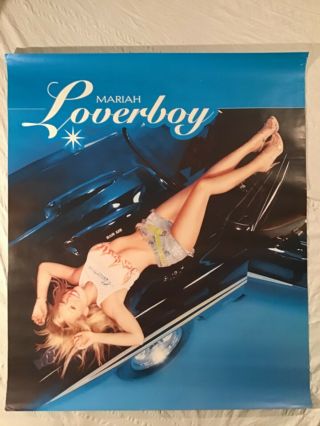 Mariah Carey 2001 Huge Promo Poster Loverboy Glitter