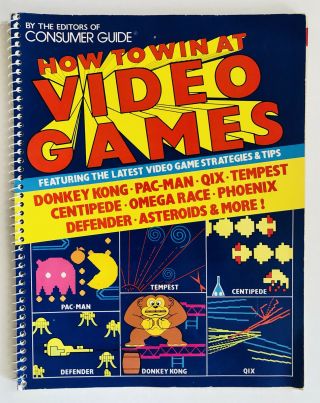 Vintage How To Win At Video Games Book - 1982 Donkey Kong Pac Man