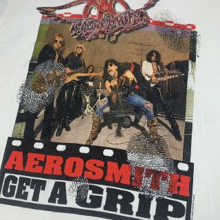 Vintage Aerosmith Get A Grip Tour Concert T - Shirt Size Xxl/xxxl Single Stitch