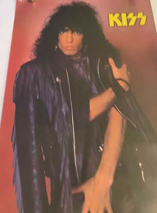 Kiss - Paul Stanley Poster 22x34 1985 Army Gene Simmons Vintage Classic