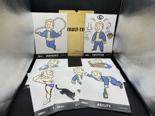 Fallout 4 Vault - Tec Limited Edition Special 11 " X8 " Poster Cards In Sleeve Comple