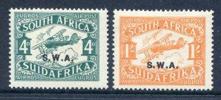 South West Africa 1930 Air Mail Pair First Printing (ref:2018/05/23 8)