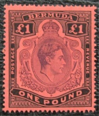 Nystamps British Bermuda Stamp 128a Og H $300 L2x2094