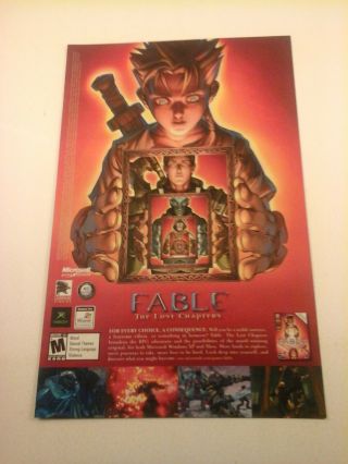 2005 Video Game Print Ad - Fable The Lost Chapters - Xbox Windows Microsoft