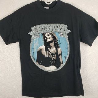 Vintage 1989 Bon Jovi Jersey Shirt Single Stitch Made In Usa Mens Large