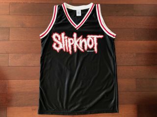 Vintage Deadstock 1999 Slipknot Jersey Tank L Blue Grape Rock Metal Shirt Usa