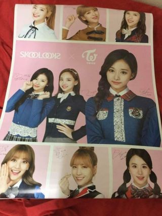 Twice Kpop Girl Group 트와이스 School Looks Bromide Poster Sf9