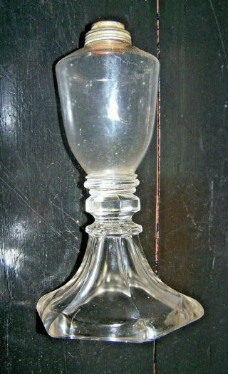 Antique Flint Glass (eapg) Whale Oil Lamp