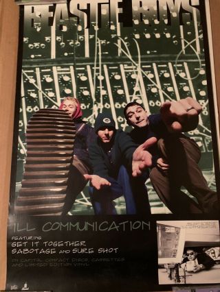 Beastie Boys - Ill Communication Promotional Poster 1994 Grand Royal