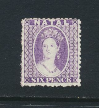 Natal South Africa 1863 - 5,  6d Lilac,  Vf Mlh Sg 23 Cat£120 $154 (see Below