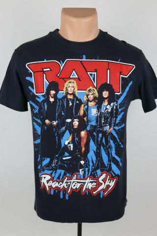 Vintage Ratt 1989 Reach For The Sky Tour M Single Stitch Graphic Band T Shirt