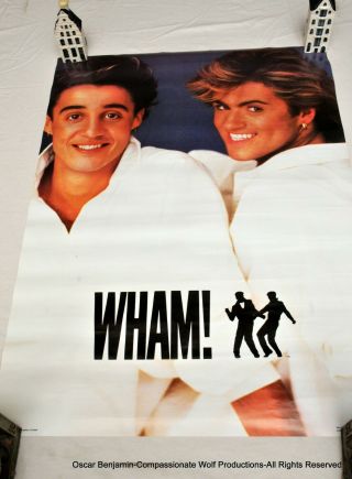 Wham George Michael/andrew Ridgeley 1984 Poster 20x27