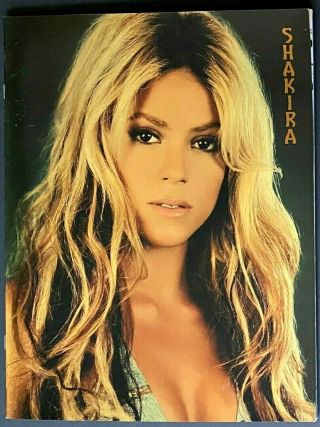 2002 Shakira Concert Tour Program Colombian Music Star Singer