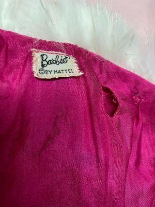 Vintage Barbie Clothes Japanese Exclusive 2618 Pink Velvet coat & dress Outfit 3