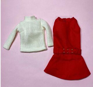 Vintage Barbie Clothes Japanese Exclusive Barbie Outfit 2625 Red Dress