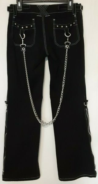 Womens Vintage Tripp Gothic Style Pants Black Size 9 2