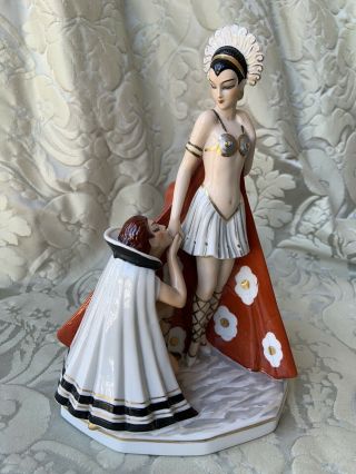 Rare Night Lamp/half - Doll Related/demi - Figurine/art Deco/veilleuse/fasold