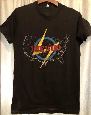 Vintage The Who Concert Band Shirt 1980 T - Shirt Rare Single Stitch 80s