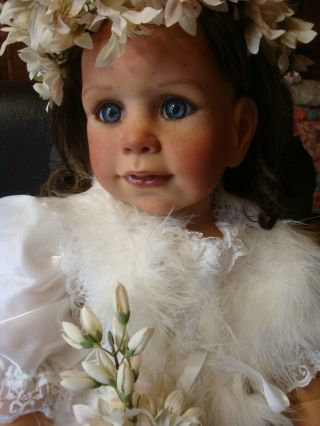 Reborn 34 " Masterpiece Girl Doll Reborn (flower Girl) Gorgeous