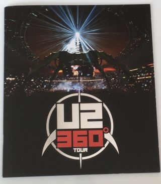 U2 360° 2011 Tour Concert Program Book