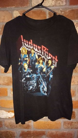 Vintage 1988 Judas Priest Ram It Down Tour Double Sided Shirt Medium Large Read