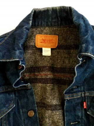 Levi ' s Vintage 70505 0317 Jacket Made in USA Troy Blanket Lined Size 36 2
