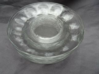 7 Arcoroc France 5 1/2 " Clear Glass Saucers