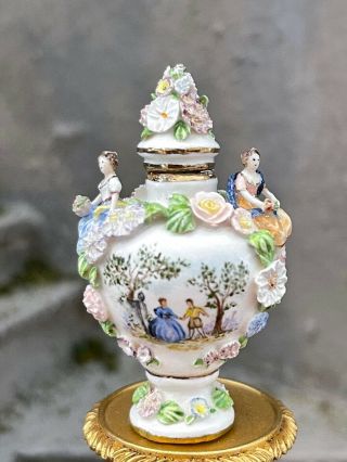 Vintage Miniature Dollhouse Artisan Jack Cashmere Ooak Sculpted Urn
