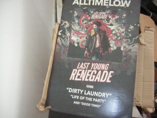 ALL TIME LOW PROMO POSTER 2017 LAST YOUNG RENEGADE METAL BAND 2