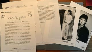 Paul Mccartney Flaming Pie Press Release Package Capital Records
