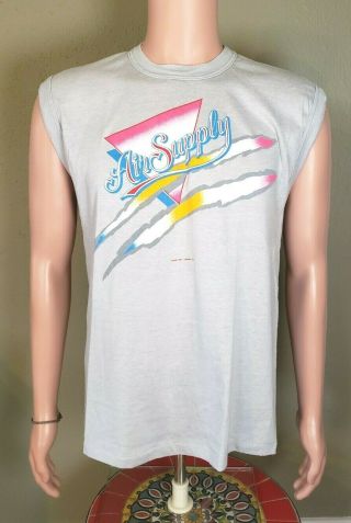 Vintage (1985) Air Supply Power Of Love Tour 1980s Concert T - Shirt