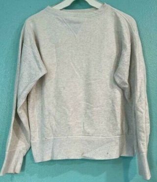 Vintage 50s 60s Light Gray Single V Stitch Sweatshirt Shirt 2