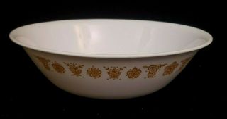 Vintage Corelle Gold Butterfly Serving Bowl 10 1/8 " X 3 " Corning Ware White