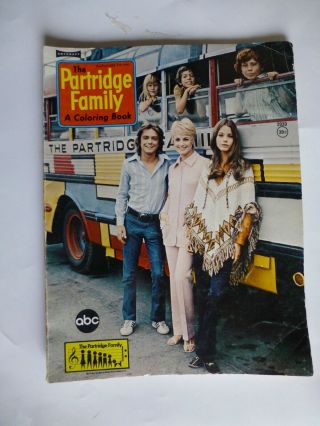 The Partridge Family A Coloring Book 1971 Only 2 Pages Colored