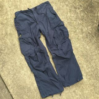 Vintage 90s Abercrombie & Fitch A&f Cargo Military Army Chino Draw String Pants