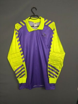 Puma Jersey Goalkeeper Size Xl Shirt Soccer Football Vintage Retro Ig93