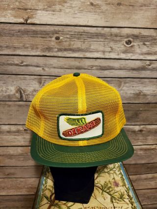 Vintage Dekalb Seeds Patch K Brand Full Mesh Trucker Hat Cap Exc Snapback Retro