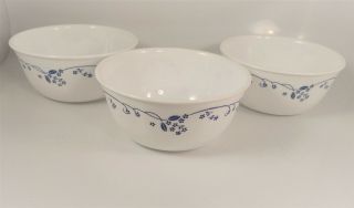 Set Of 3 Corelle Corning Provincial Blue Soup/cereal Bowl