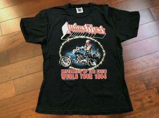 2005 Judas Priest Rock Music Defenders Of The Faith 1984 Tour T Shirt M Vtg Tee