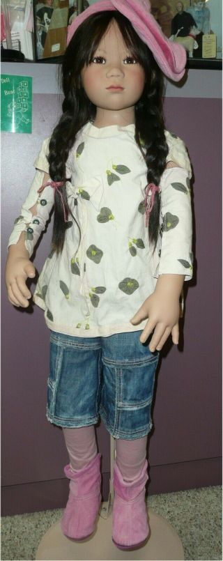 Tamlyn By Annette Himstedt Mib 2007 Le 377,  34 1/4 " Tall,  Black Human Hair
