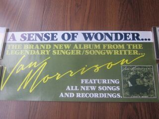 Van Morrison 1984 A Sense Of Wonder Promo Poster Celtic Soul