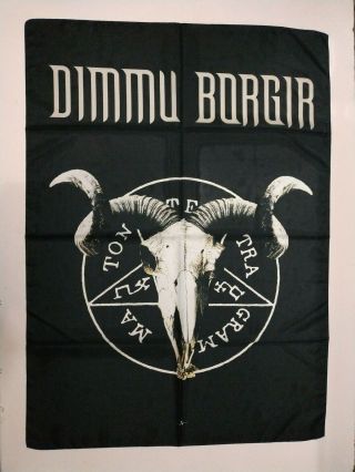 Vintage Dimmu Borgir Textile Poster Flag Black Metal Nuclear Blast