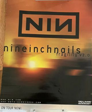 Nine Inch Nails Fragility V2.  0 Tour Promo Poster 2000 The Fragile