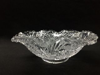 Elegant Antique Crystal Bowl,  American Brilliant Cut Glass